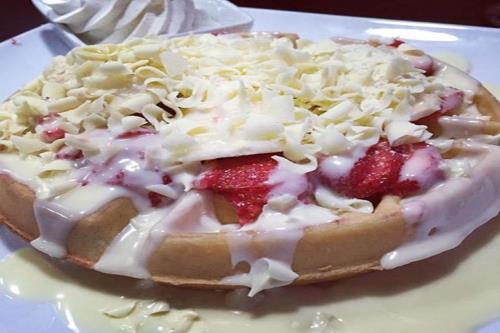 White Chocolate waffle