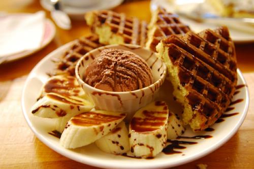 Banana Chocolate Waffle